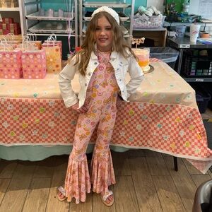 Girls Hippie Halter Jumpsuit